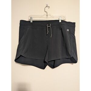 MEC Mountain Equipment Co-op Hiking Outdoor Drawstring Shorts Women's XL Black